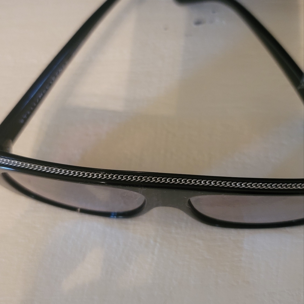 NWT Stella McCarthy Black Chrome Mirror Sunglasses Glasses - Picture 2 of 8